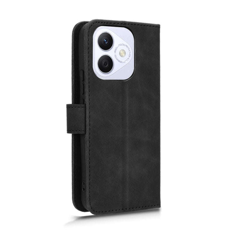 For Honor X60i 5G Skin Feel Magnetic Flip Leather Phone Case(Black)