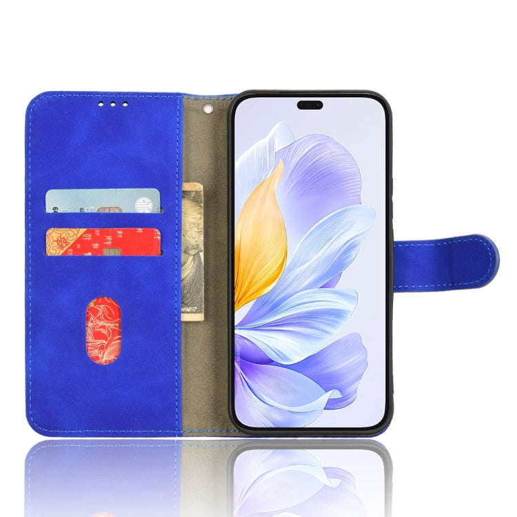 For Honor X60i 5G Skin Feel Magnetic Flip Leather Phone Case(Blue)