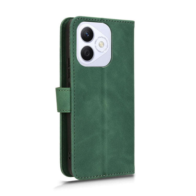 For Honor X60i 5G Skin Feel Magnetic Flip Leather Phone Case(Green)