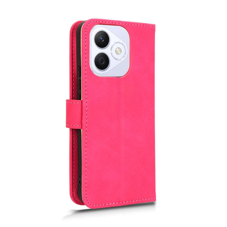 For Honor X60i 5G Skin Feel Magnetic Flip Leather Phone Case(Rose Red)