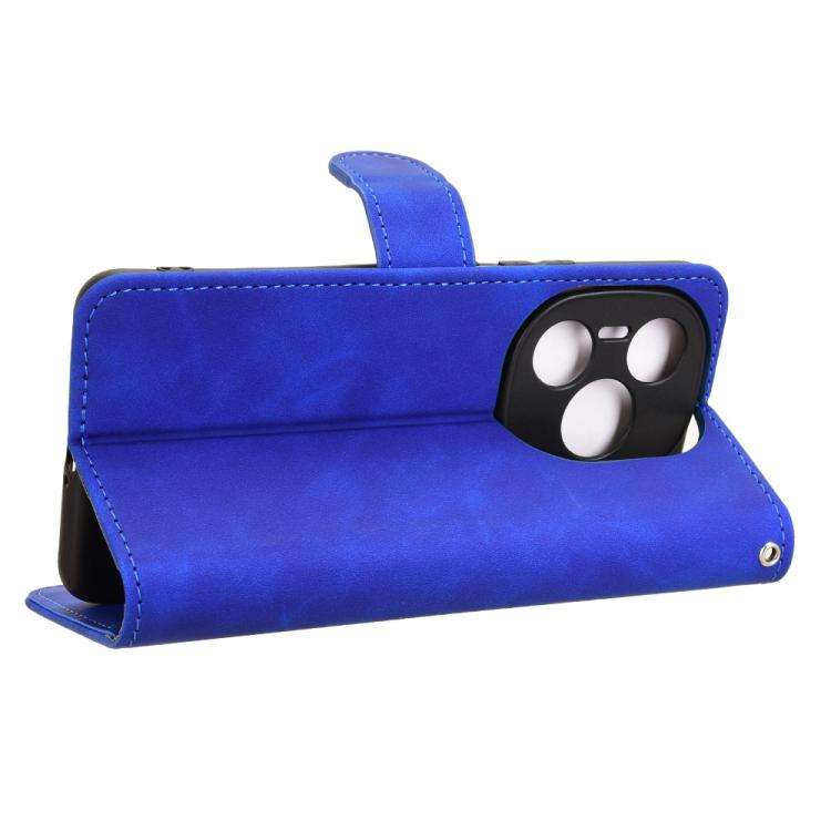 For Honor Power 5G Skin Feel Magnetic Flip Leather Phone Case(Blue)