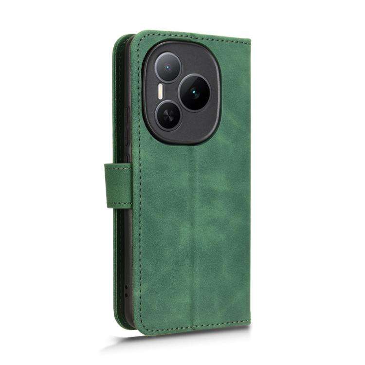 For Honor Power 5G Skin Feel Magnetic Flip Leather Phone Case(Green)