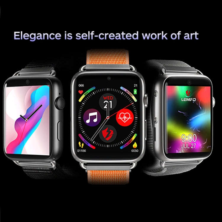 LEMFO LEM10 1.82 inch IPS Screen 4G Smart Watch Android 7.1, Specification:1GB+16GB(Black Leather...