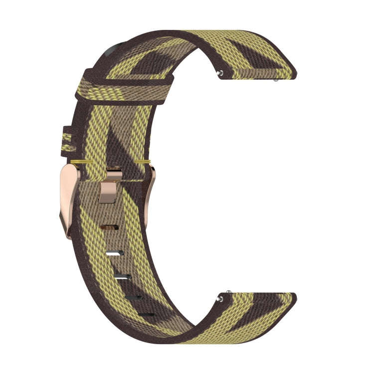 For Amazfit Bip Lite Version 1S / Bip S 20mm Nylon Denim Canvas Replacement Strap Watchband(Yello...