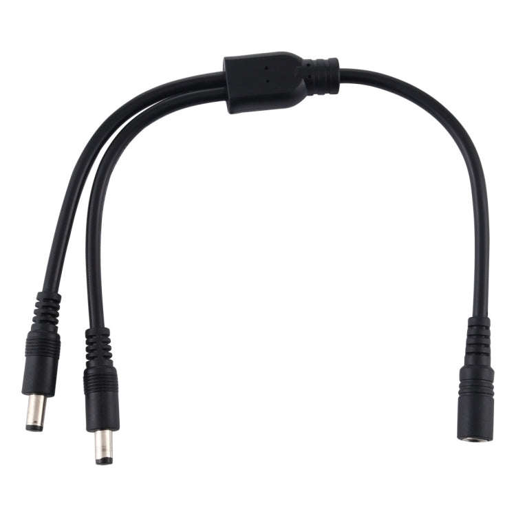 5.5 x 2.1mm 1 to 2 Female to Male Plug DC Power Splitter Adapter Power Cable, Cable Length: 30cm(...