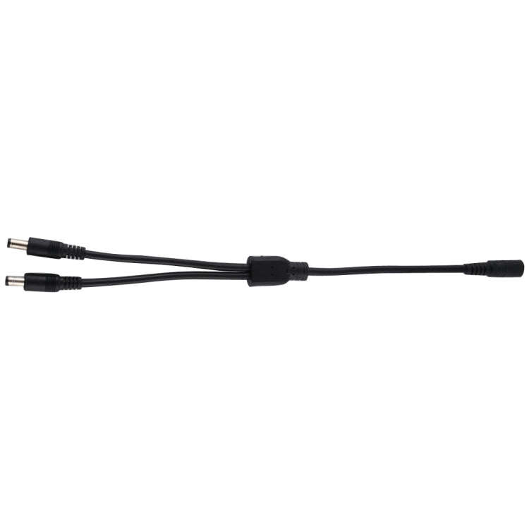 5.5 x 2.1mm 1 to 2 Female to Male Plug DC Power Splitter Adapter Power Cable, Cable Length: 30cm(...