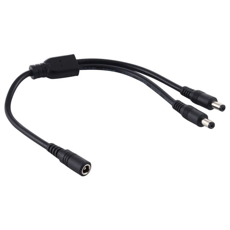 5.5 x 2.1mm 1 to 2 Female to Male Plug DC Power Splitter Adapter Power Cable, Cable Length: 70cm(...