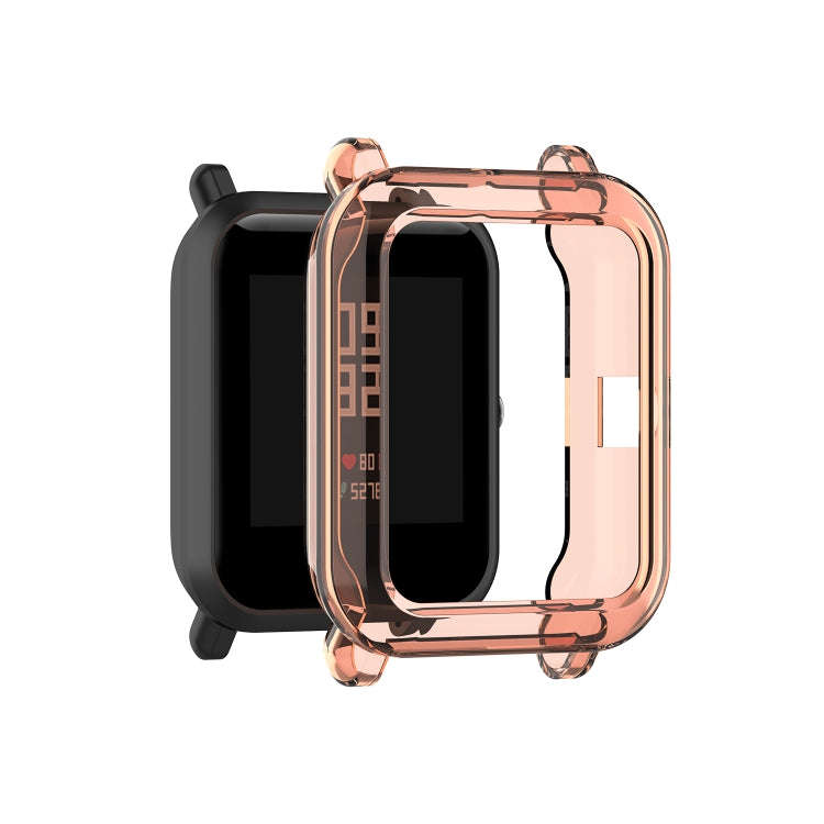 For Amazfit Bip Lite Version 1S / Bip S Transparent TPU Watch Protective Case(Transparent Orange)