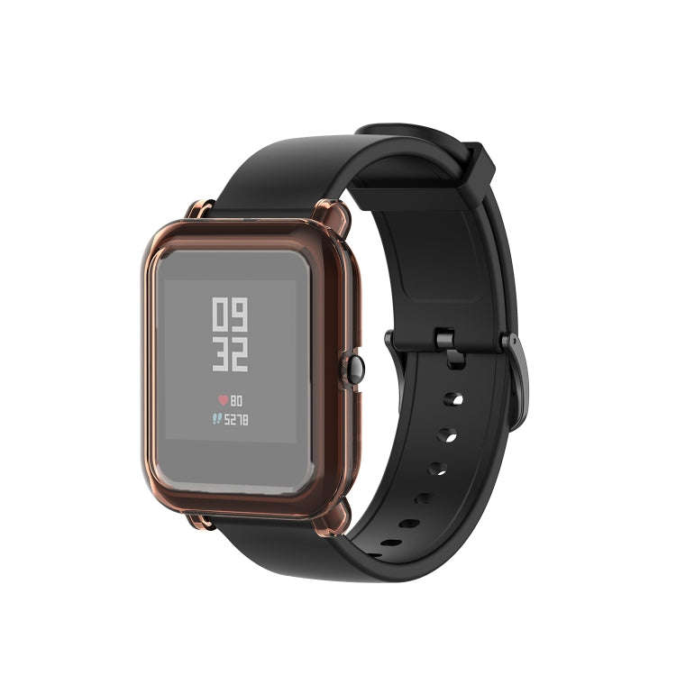 For Amazfit Bip Lite Version 1S / Bip S Transparent TPU Watch Protective Case(Transparent Orange)