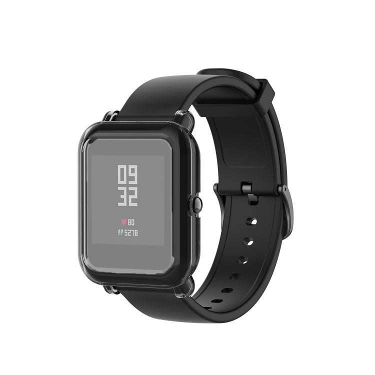 For Amazfit Bip Lite Version 1S / Bip S Transparent TPU Watch Protective Case(Transparent Black)