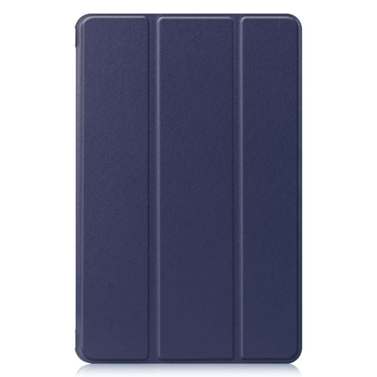 For Huawei MatePad 10.4 Custer Pattern Pure Color Tablet Horizontal Flip Leather Case with Three-...