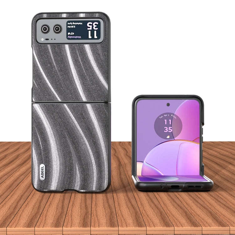 For Motorola Razr 40 ABEEL Galactic Pattern Protective Phone Case(Grey)
