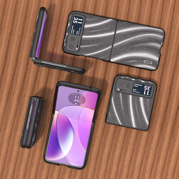 For Motorola Razr 40 ABEEL Galactic Pattern Protective Phone Case(Grey)