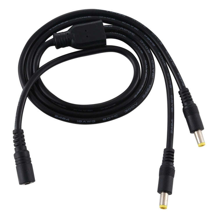 8A 5.5 x 2.5mm 1 to 2 Female to Male Plug DC Power Splitter Adapter Power Cable, Cable Length: 70...