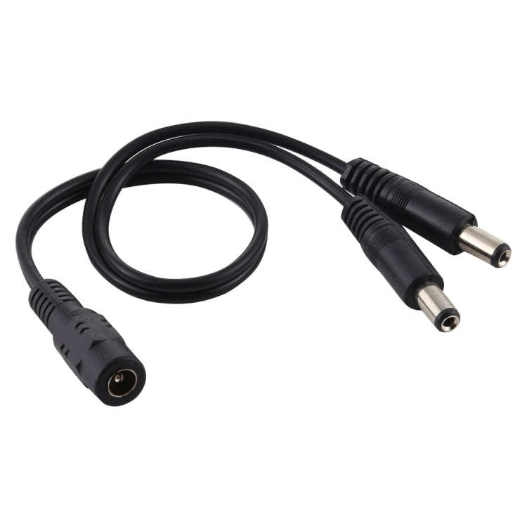 5.5 x 2.1mm 1 to 2 Female to Male Plug DC Power Splitter Adapter Power Cable, Cable Length: 30cm(...