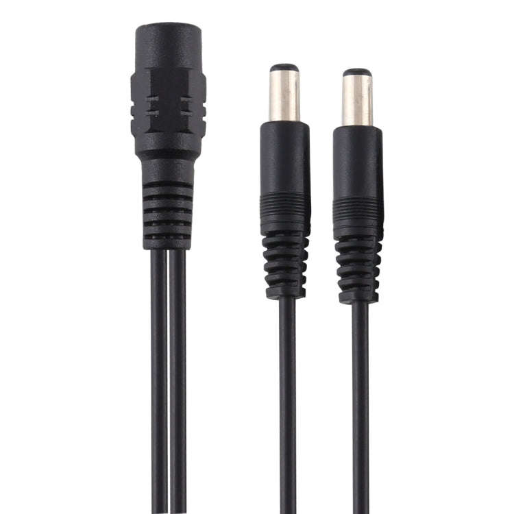 5.5 x 2.1mm 1 to 2 Female to Male Plug DC Power Splitter Adapter Power Cable, Cable Length: 30cm(...