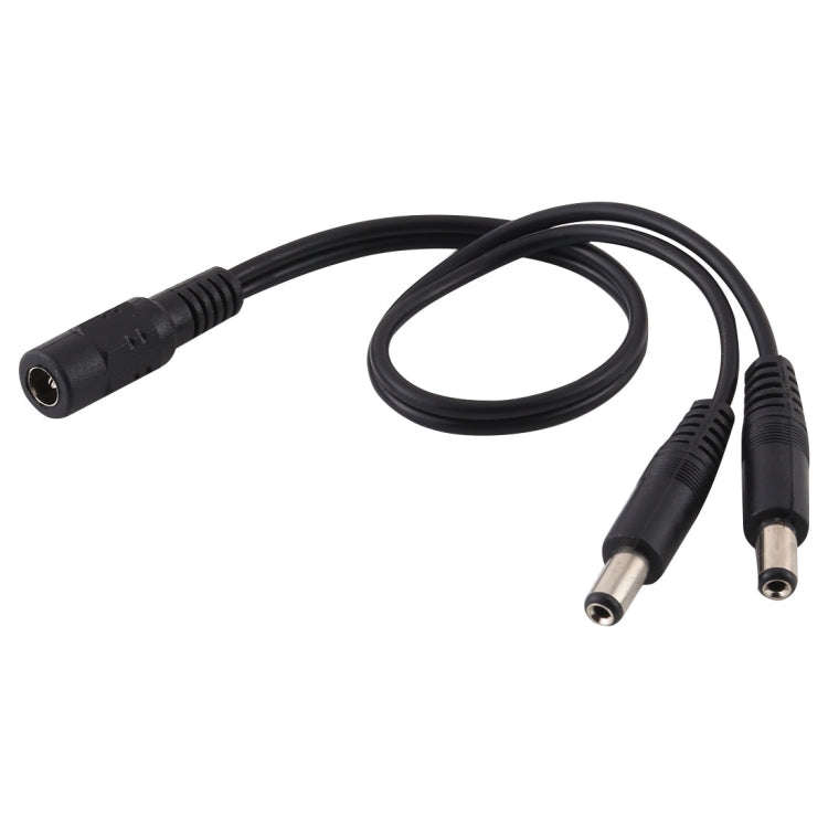 5.5 x 2.1mm 1 to 2 Female to Male Plug DC Power Splitter Adapter Power Cable, Cable Length: 30cm(...