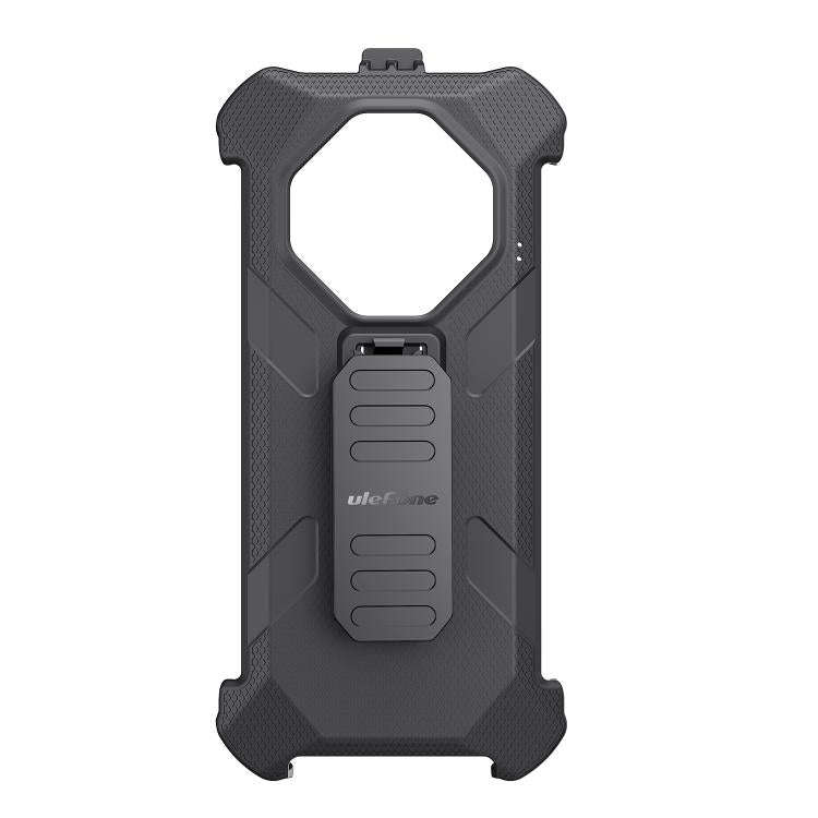 For Ulefone Armor X16 / X16 Pro Ulefone Back Clip Phone Case with Carabiner(Black)