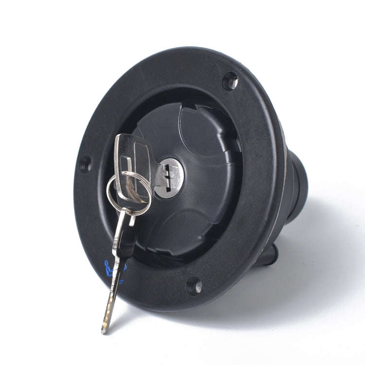 Locking Gravity Water Inlet Fill Dish Hatch Lock for RV Camper Trailer Cars(Black)
