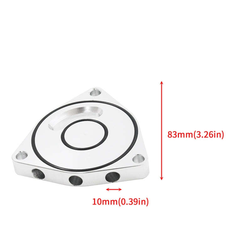 For Honda Civic 2015-2021 Car Turbo Blow Off Valve Plate Spacer BOV 1.5T Coupe Billet(Silver)