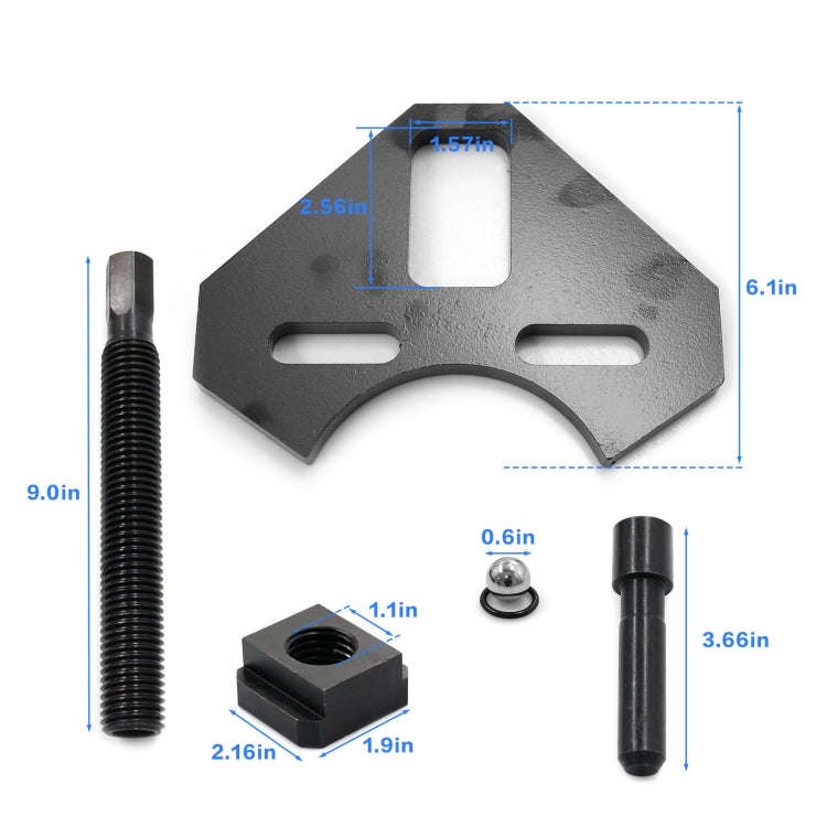40100 Hub Remover Tool for Most 5 / 6 / 8 Wheel Hub on Cars and Trucks(Black)