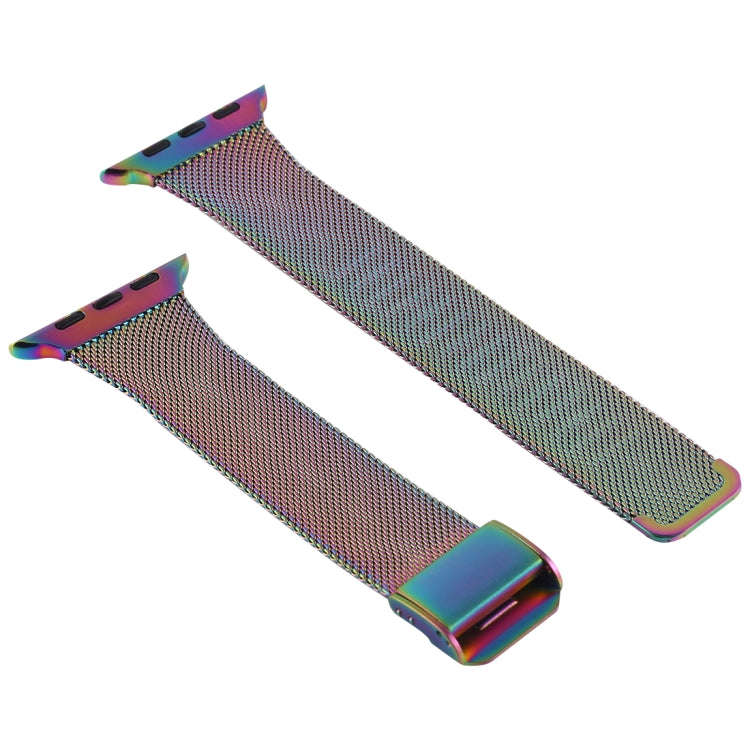 For Apple Watch Series 7 41mm / 6 & SE & 5 & 4 40mm / 3 & 2 & 1 38mm Milanese Stainless Steel Wat...