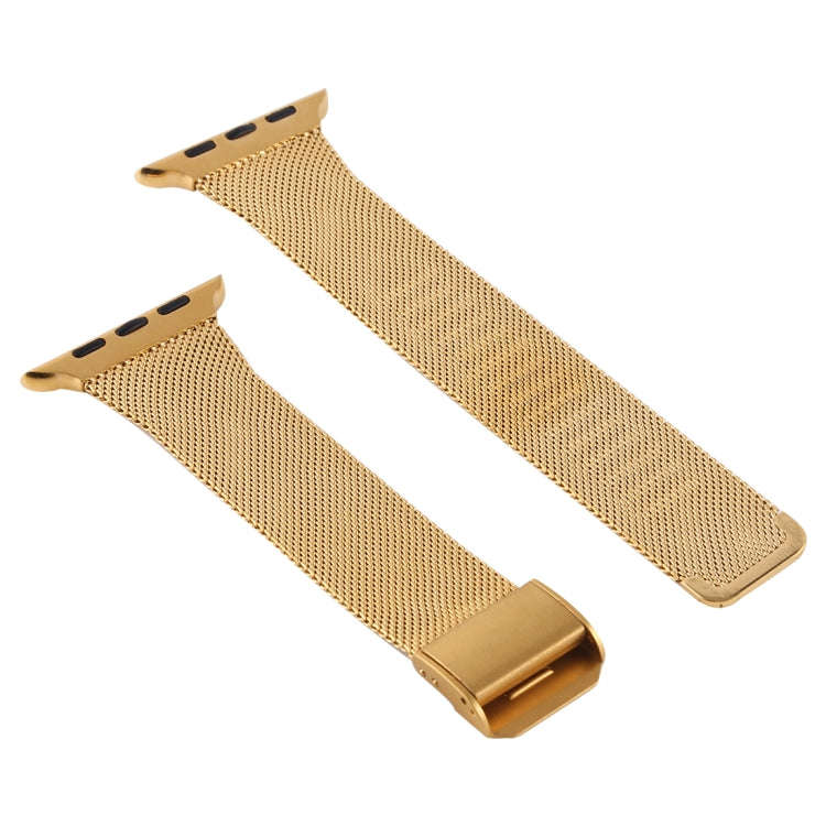 For Apple Watch Series 7 45mm / 6 & SE & 5 & 4 44mm / 3 & 2 & 1 42mm Milanese Stainless Steel Wat...