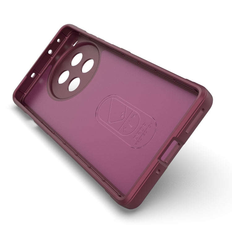For OnePlus Ace 3 Pro 5G Magic Shield TPU + Flannel Phone Case(Red)