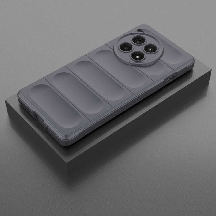 For OnePlus Ace 3 Pro 5G Magic Shield TPU + Flannel Phone Case(Dark Grey)