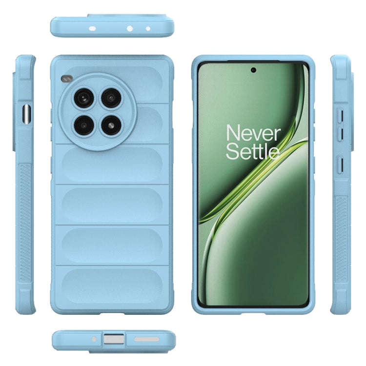 For OnePlus Ace 3 Pro 5G Magic Shield TPU + Flannel Phone Case(Light Blue)