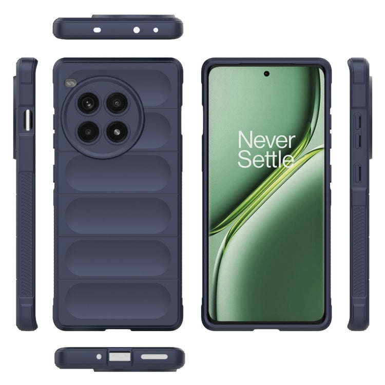 For OnePlus Ace 3 Pro 5G Magic Shield TPU + Flannel Phone Case(Dark Blue)