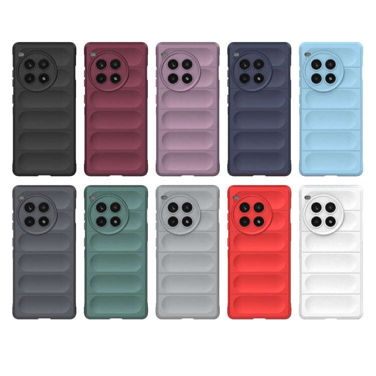 For OnePlus Ace 3 Pro 5G Magic Shield TPU + Flannel Phone Case(Dark Blue)