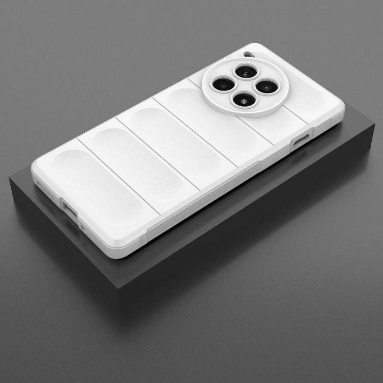 For OnePlus Ace 3 Pro 5G Magic Shield TPU + Flannel Phone Case(White)