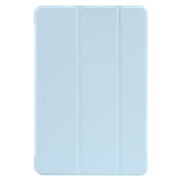 For Huawei MatePad 11 2023 GEBEI 3-folding Holder Shockproof Flip Leather Tablet Case(Sky Blue)