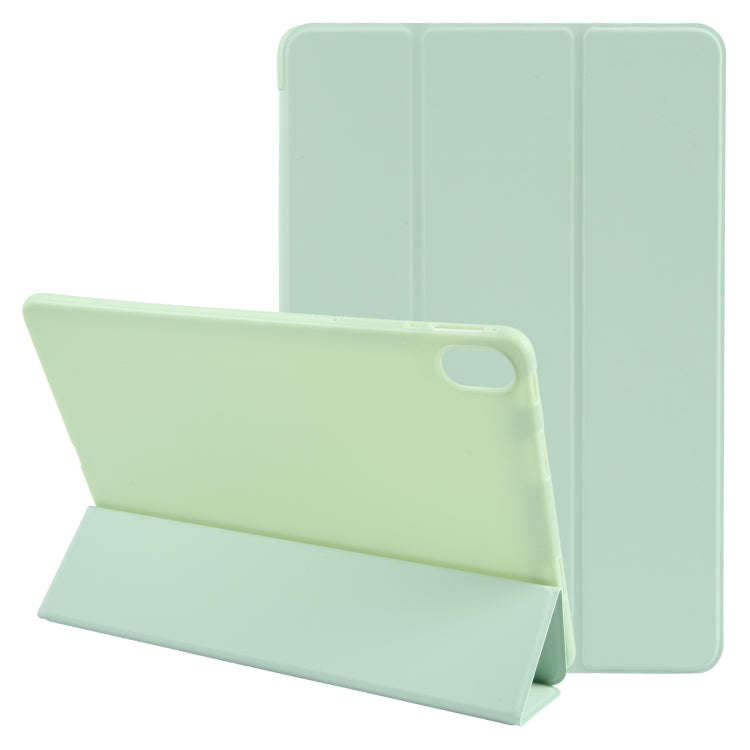 For Huawei MatePad Air 11.5 GEBEI 3-folding Holder Shockproof Flip Leather Tablet Case(Green)