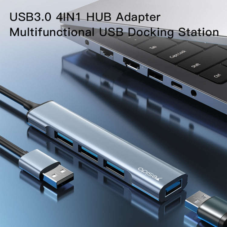 Yesido HB18 4 in 1 USB Multifunctional Docking Station HUB Adapter