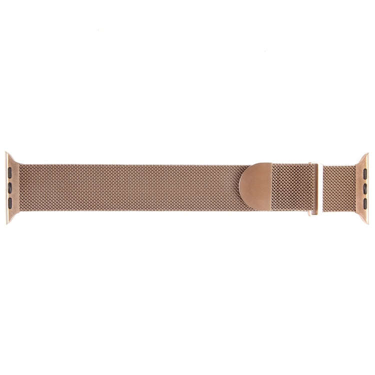 For Apple Watch SE 2023 44mm Milanese Metal Magnetic Watch Band(Rose Gold)