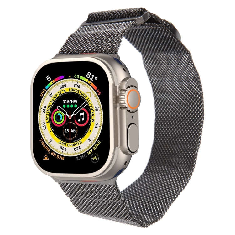 For Apple Watch SE 2023 40mm Milanese Metal Magnetic Watch Band(Gunmetal)