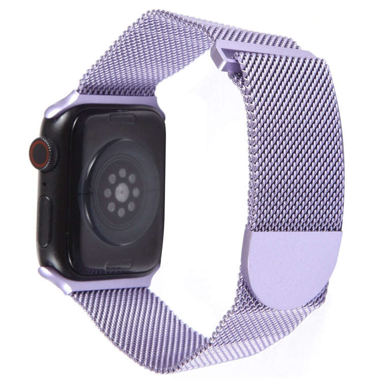 For Apple Watch SE 2023 40mm Milanese Metal Magnetic Watch Band(Lavender Purple)