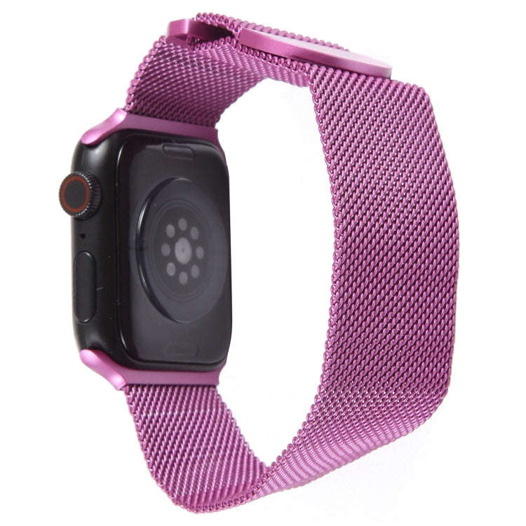 For Apple Watch Ultra 2 49mm Milanese Metal Magnetic Watch Band(Purple)