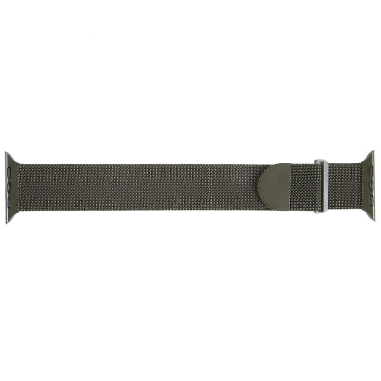 For Apple Watch Ultra 2 49mm Milanese Metal Magnetic Watch Band(Army Green)