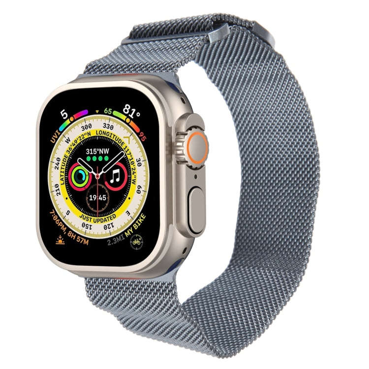 For Apple Watch 9 45mm Milanese Metal Magnetic Watch Band(Space Grey)