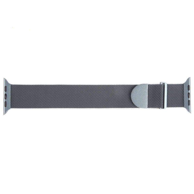 For Apple Watch 9 41mm Milanese Metal Magnetic Watch Band(Space Grey)