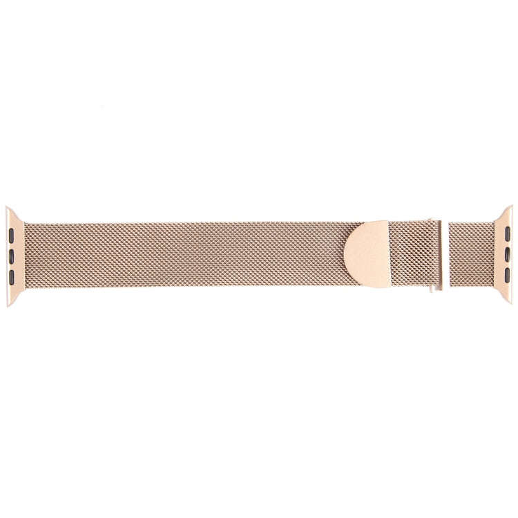 For Apple Watch 9 41mm Milanese Metal Magnetic Watch Band(Retro Gold)