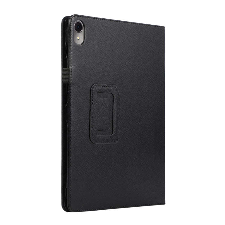 For Huawei MatePad Air 11.5 inch Litchi Texture Leather Tablet Case with Holder(Black)