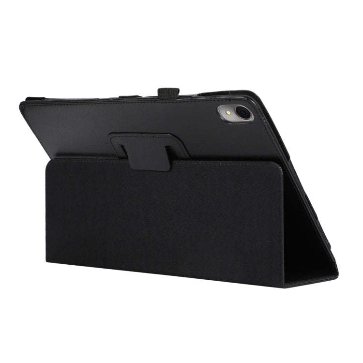For Huawei MatePad Air 11.5 inch Litchi Texture Leather Tablet Case with Holder(Black)