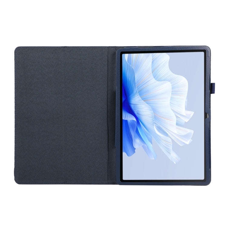 For Huawei MatePad Air 11.5 inch Litchi Texture Leather Tablet Case with Holder(Dark Blue)