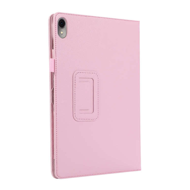 For Huawei MatePad Air 11.5 inch Litchi Texture Leather Tablet Case with Holder(Pink)