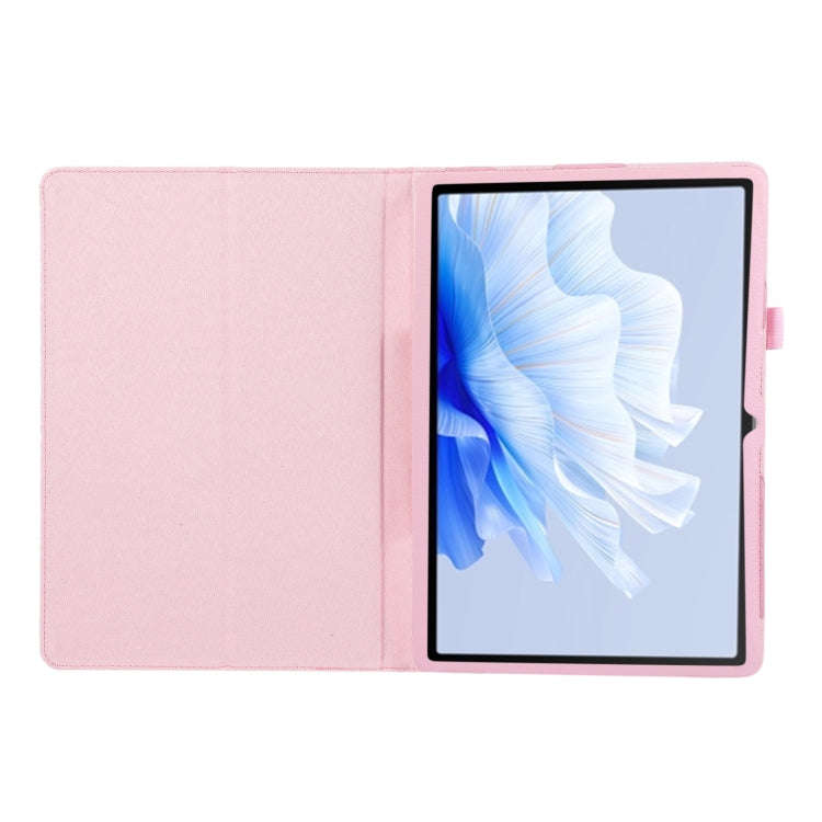 For Huawei MatePad Air 11.5 inch Litchi Texture Leather Tablet Case with Holder(Pink)