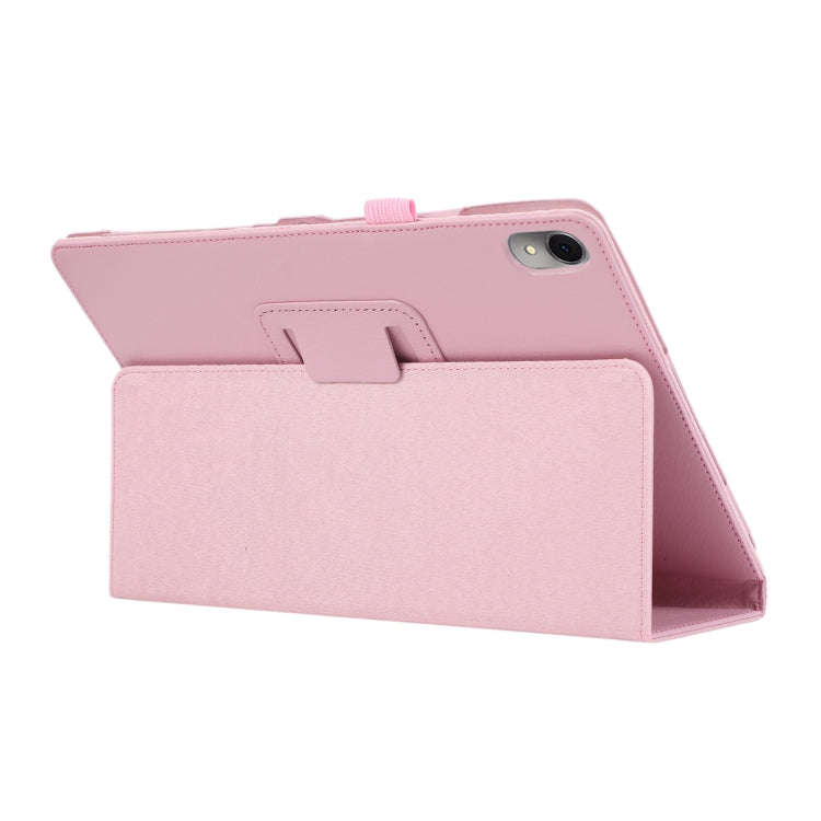 For Huawei MatePad Air 11.5 inch Litchi Texture Leather Tablet Case with Holder(Pink)